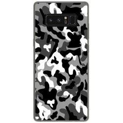 Funda Gel Tpu para Samsung Galaxy Note 8 Diseño Snow Camuflaje Dibujos
