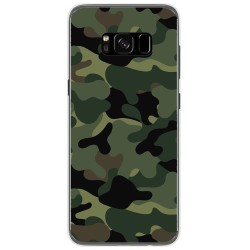 Funda Gel Tpu para Samsung Galaxy S8 Diseño Camuflaje Dibujos