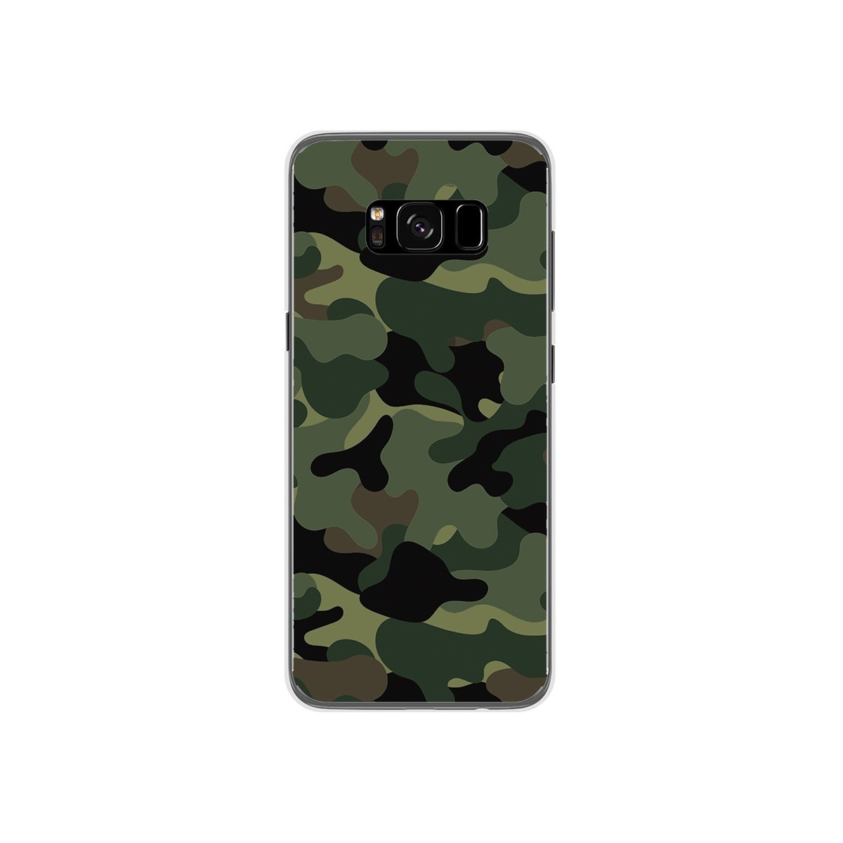 Funda Gel Tpu para Samsung Galaxy S8 Diseño Camuflaje Dibujos