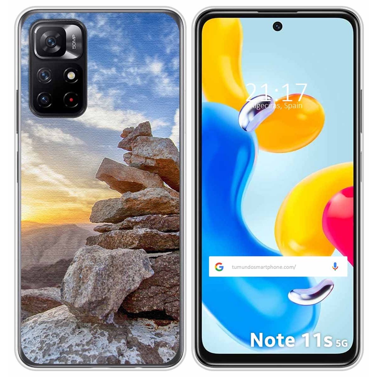 Funda Silicona para Xiaomi Redmi Note 11s 5G diseño Sunset Dibujos