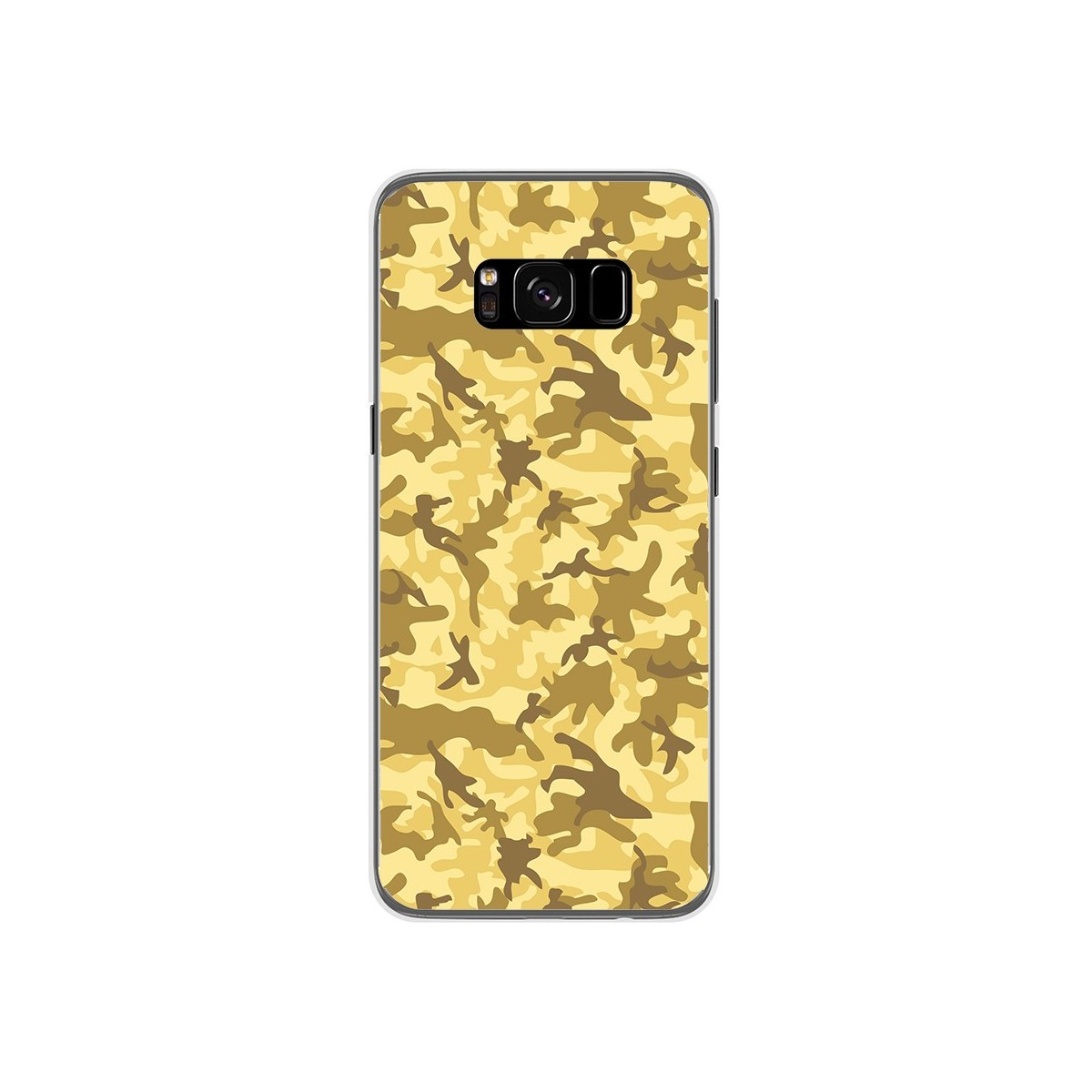 Funda Gel Tpu para Samsung Galaxy S8 Diseño Sand Camuflaje Dibujos