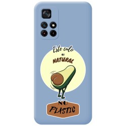 Funda Silicona Líquida Azul para Xiaomi Redmi Note 11s 5G diseño Culo Natural Dibujos