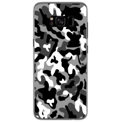 Funda Gel Tpu para Samsung Galaxy S8 Diseño Snow Camuflaje Dibujos