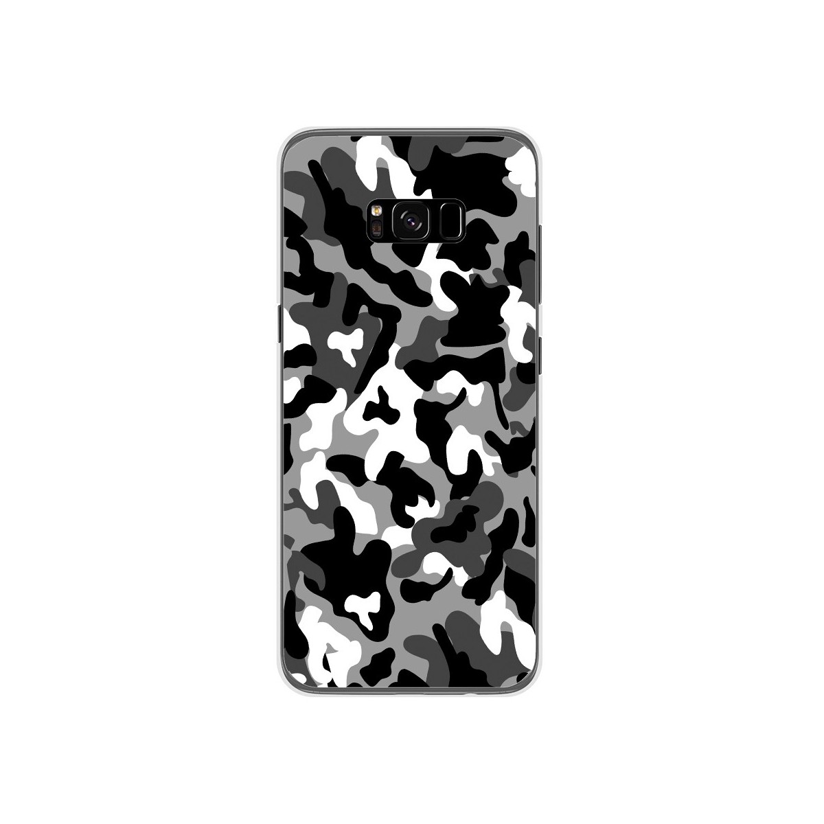 Funda Gel Tpu para Samsung Galaxy S8 Plus Diseño Snow Camuflaje Dibujos
