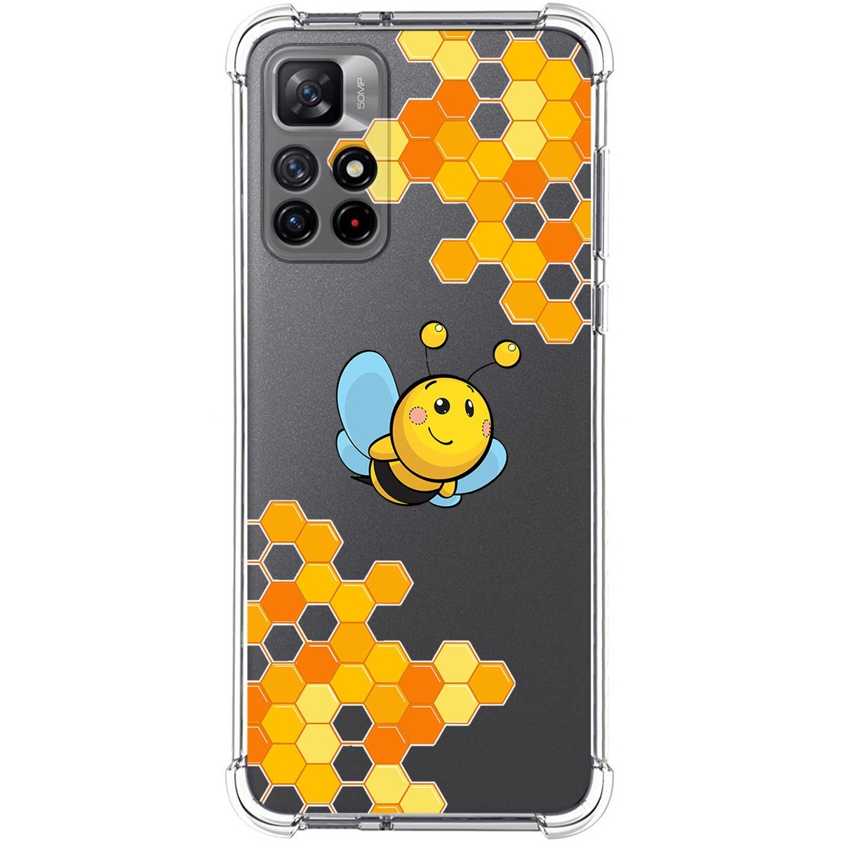 Funda Silicona Antigolpes para Xiaomi Redmi Note 11s 5G diseño Abeja Dibujos