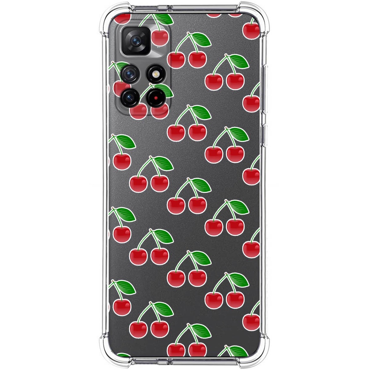 Funda Silicona Antigolpes para Xiaomi Redmi Note 11s 5G diseño Cerezas Dibujos