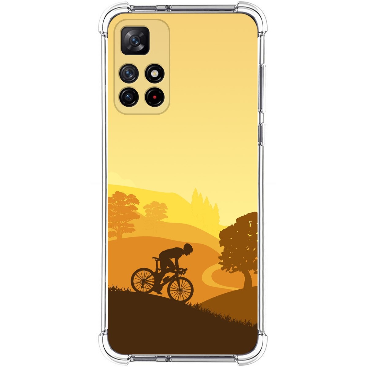 Funda Silicona Antigolpes para Xiaomi Redmi Note 11s 5G diseño Ciclista Dibujos