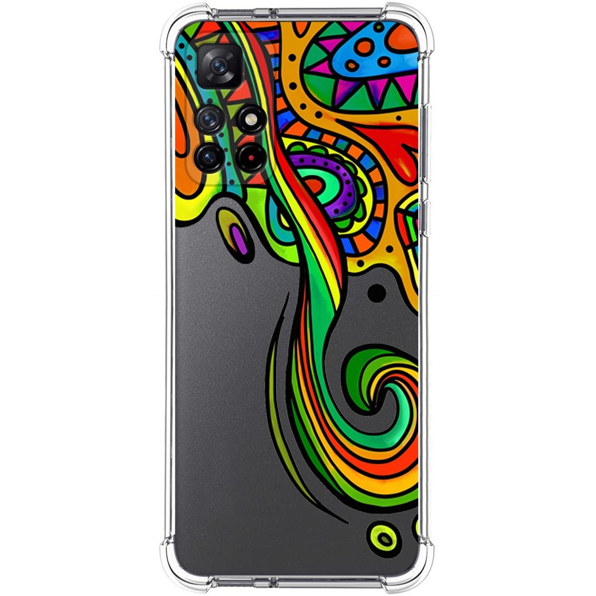 Funda Silicona Antigolpes para Xiaomi Redmi Note 11s 5G diseño Colores Dibujos