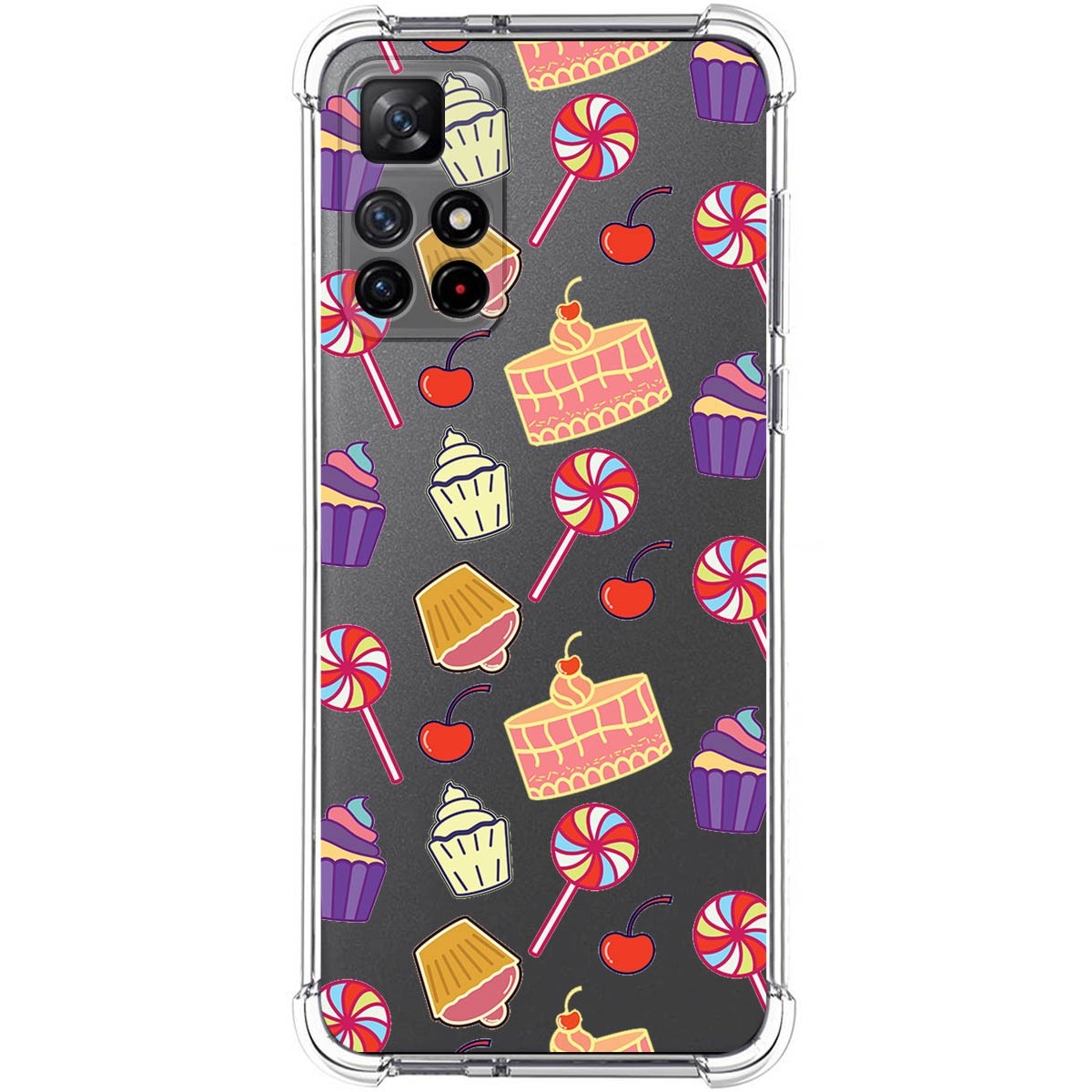 Funda Silicona Antigolpes para Xiaomi Redmi Note 11s 5G diseño Dulces 01 Dibujos