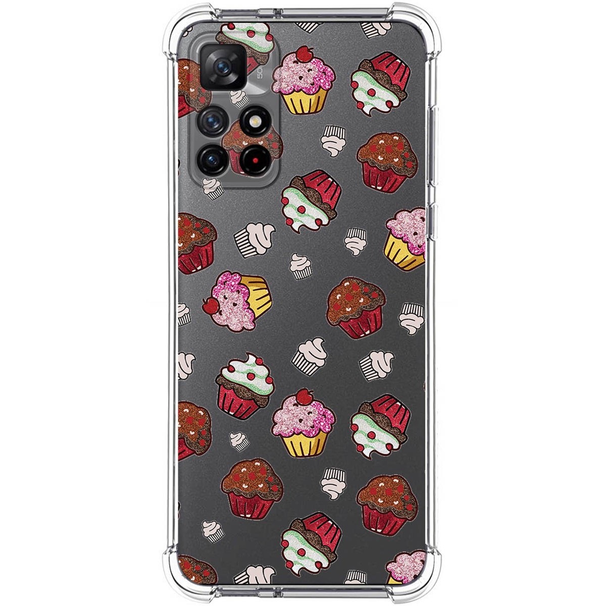 Funda Silicona Antigolpes para Xiaomi Redmi Note 11s 5G diseño Muffins Dibujos