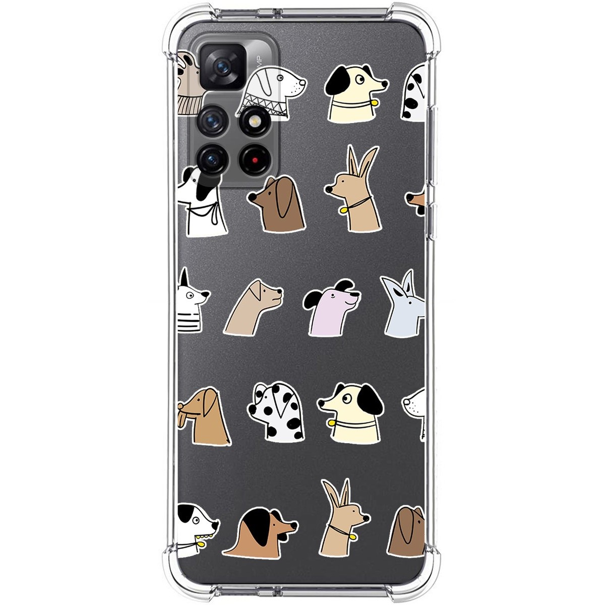 Funda Silicona Antigolpes para Xiaomi Redmi Note 11s 5G diseño Perros Dibujos