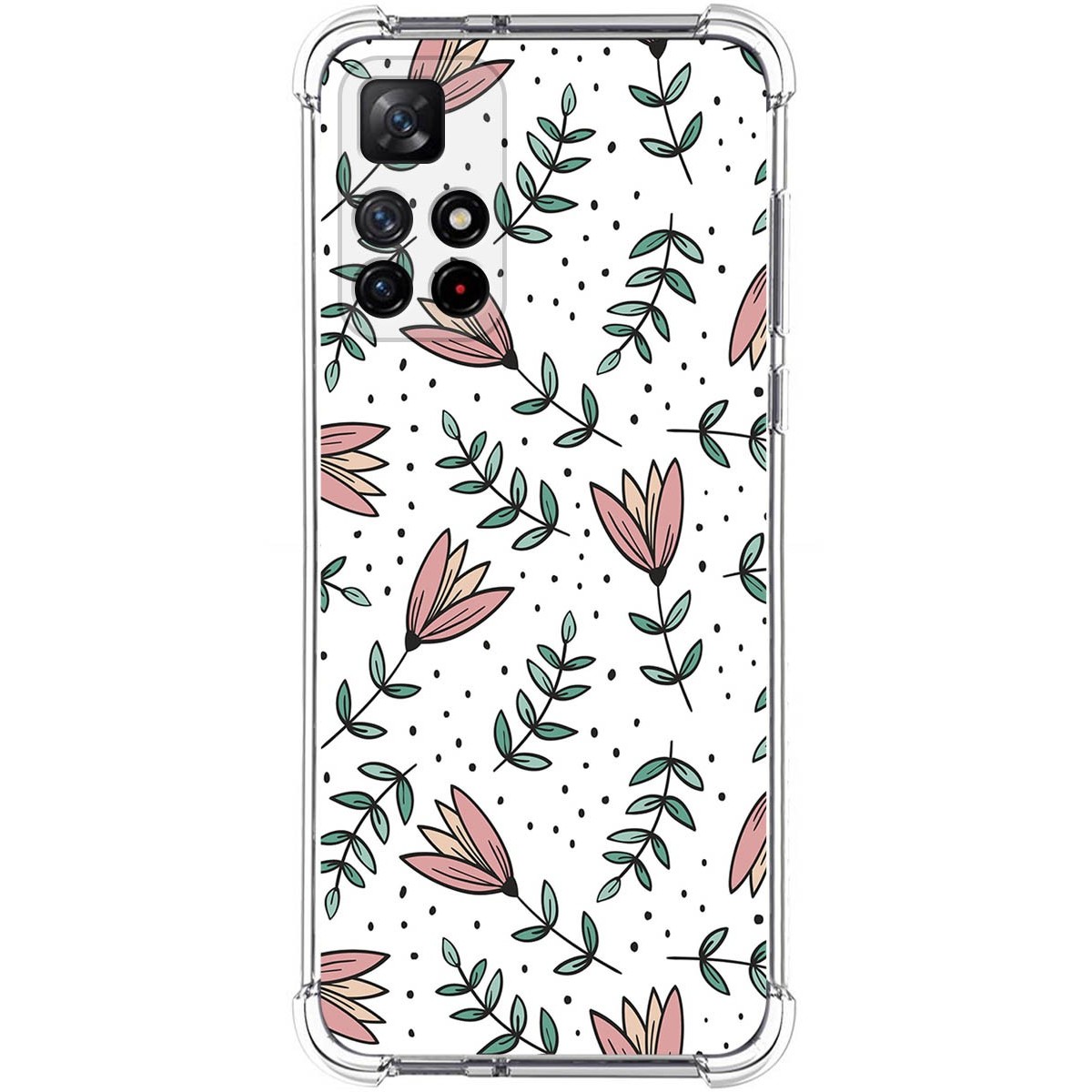 Funda Silicona Antigolpes para Xiaomi Redmi Note 11s 5G diseño Flores 01 Dibujos