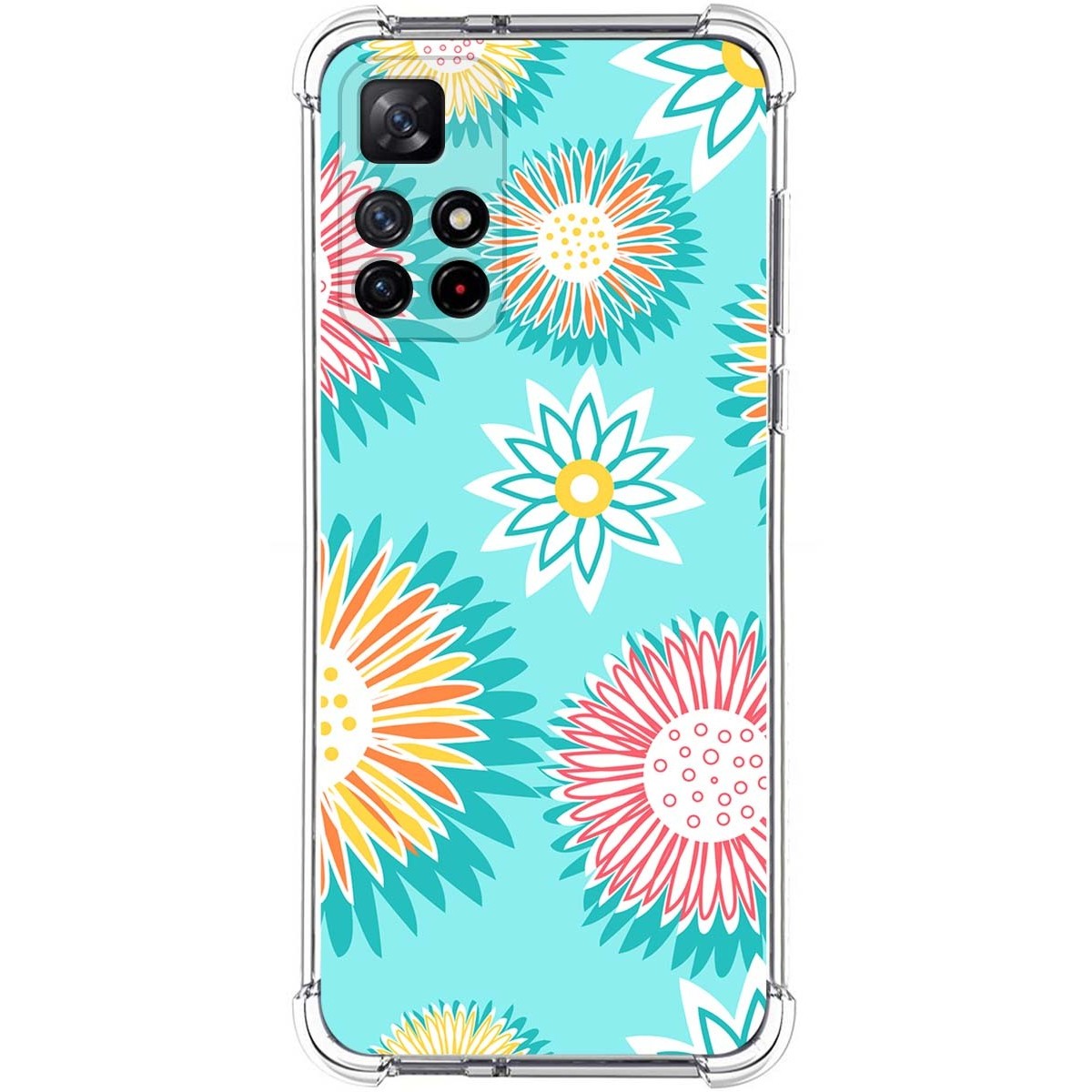 Funda Silicona Antigolpes para Xiaomi Redmi Note 11s 5G diseño Flores 05 Dibujos
