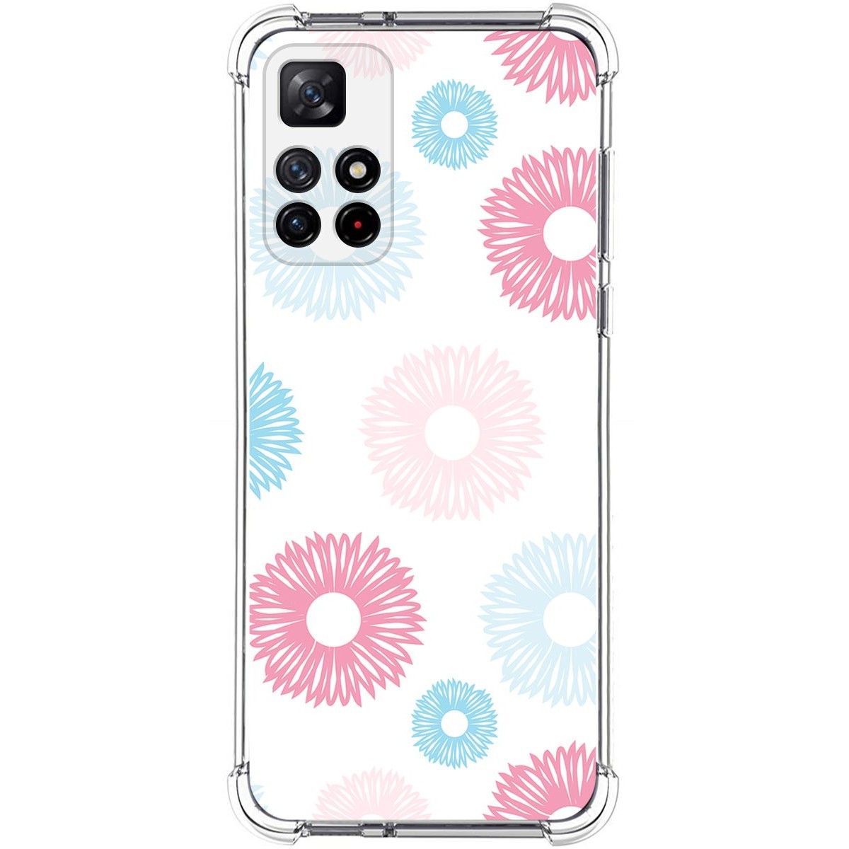 Funda Silicona Antigolpes para Xiaomi Redmi Note 11s 5G diseño Flores 06 Dibujos
