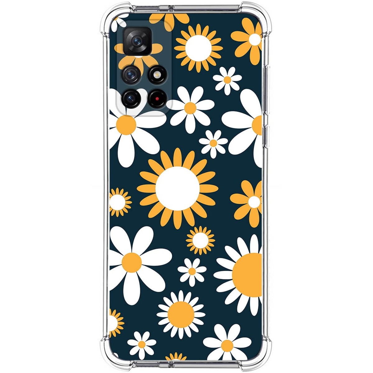 Funda Silicona Antigolpes para Xiaomi Redmi Note 11s 5G diseño Flores 08 Dibujos