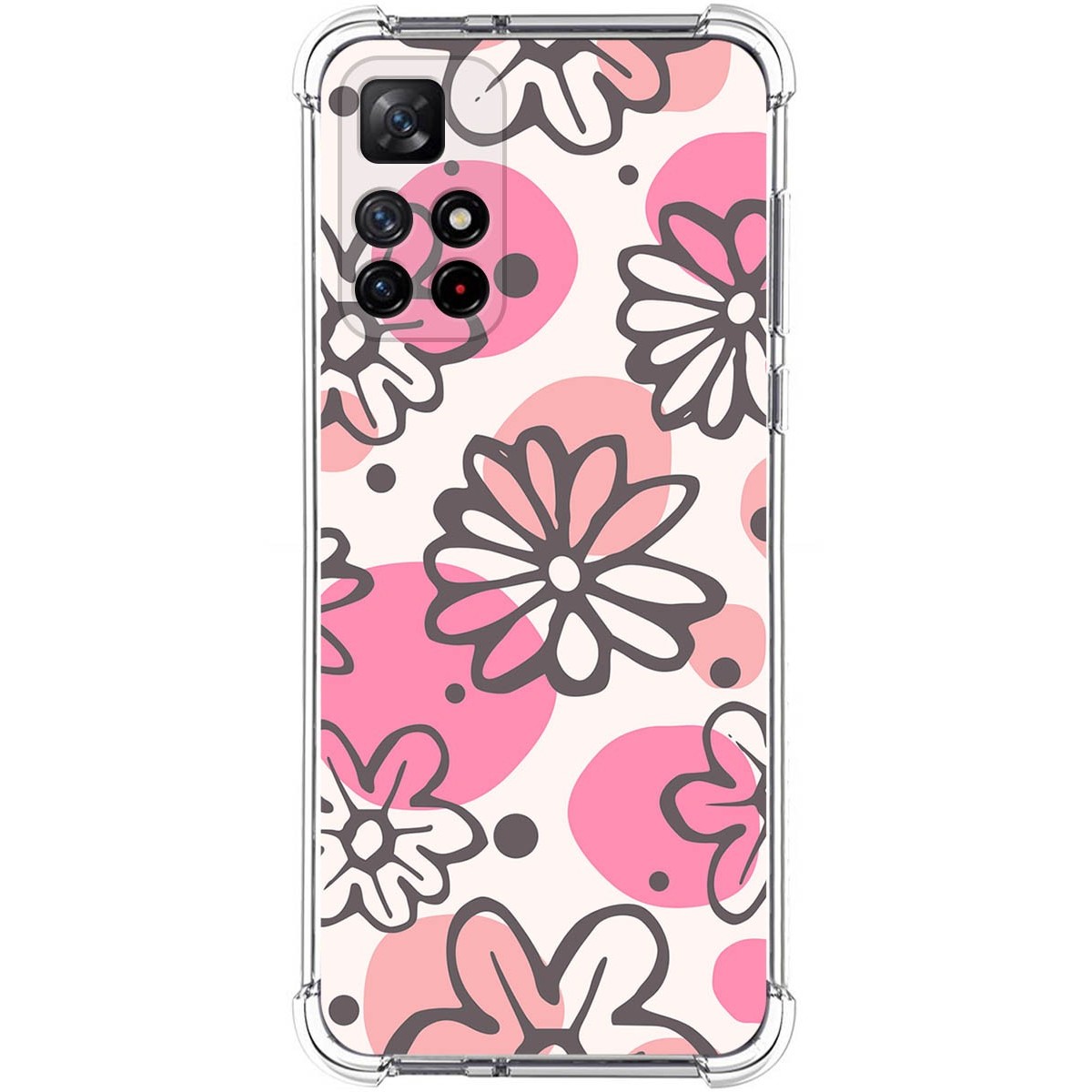 Funda Silicona Antigolpes para Xiaomi Redmi Note 11s 5G diseño Flores 09 Dibujos