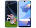 Funda Silicona Transparente para Oppo A54s diseño Conejo Dibujos