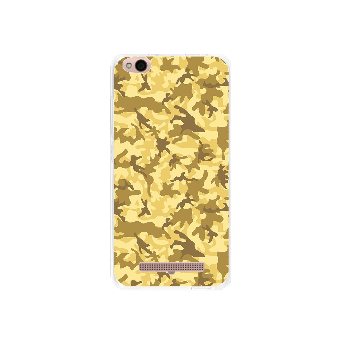 Funda Gel Tpu para Xiaomi Redmi 4A Diseño Sand Camuflaje Dibujos