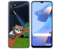 Funda Silicona Transparente para Oppo A54s diseño Panda Dibujos