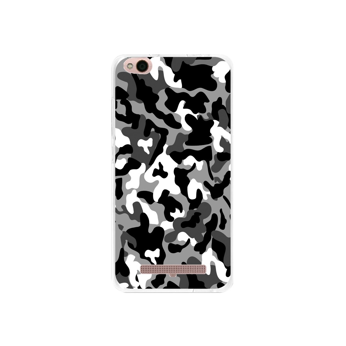 Funda Gel Tpu para Xiaomi Redmi 4A Diseño Snow Camuflaje Dibujos