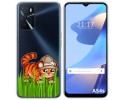 Funda Silicona Transparente para Oppo A54s diseño Tigre Dibujos