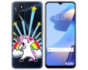 Funda Silicona Transparente para Oppo A54s diseño Unicornio Dibujos