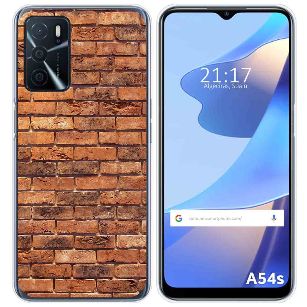 Funda Silicona para Oppo A54s diseño Ladrillo 04 Dibujos