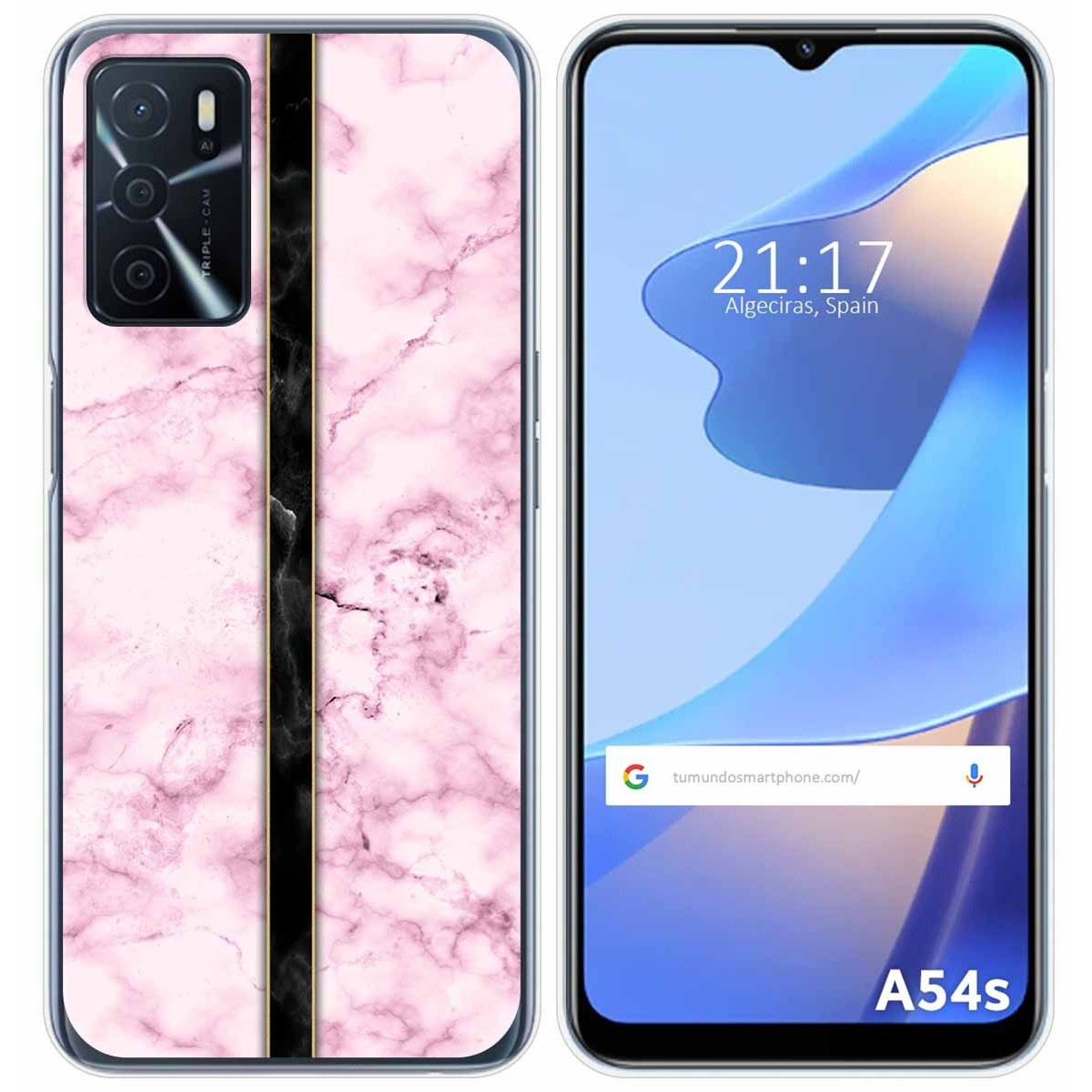 Funda Silicona para Oppo A54s diseño Mármol 04 Dibujos