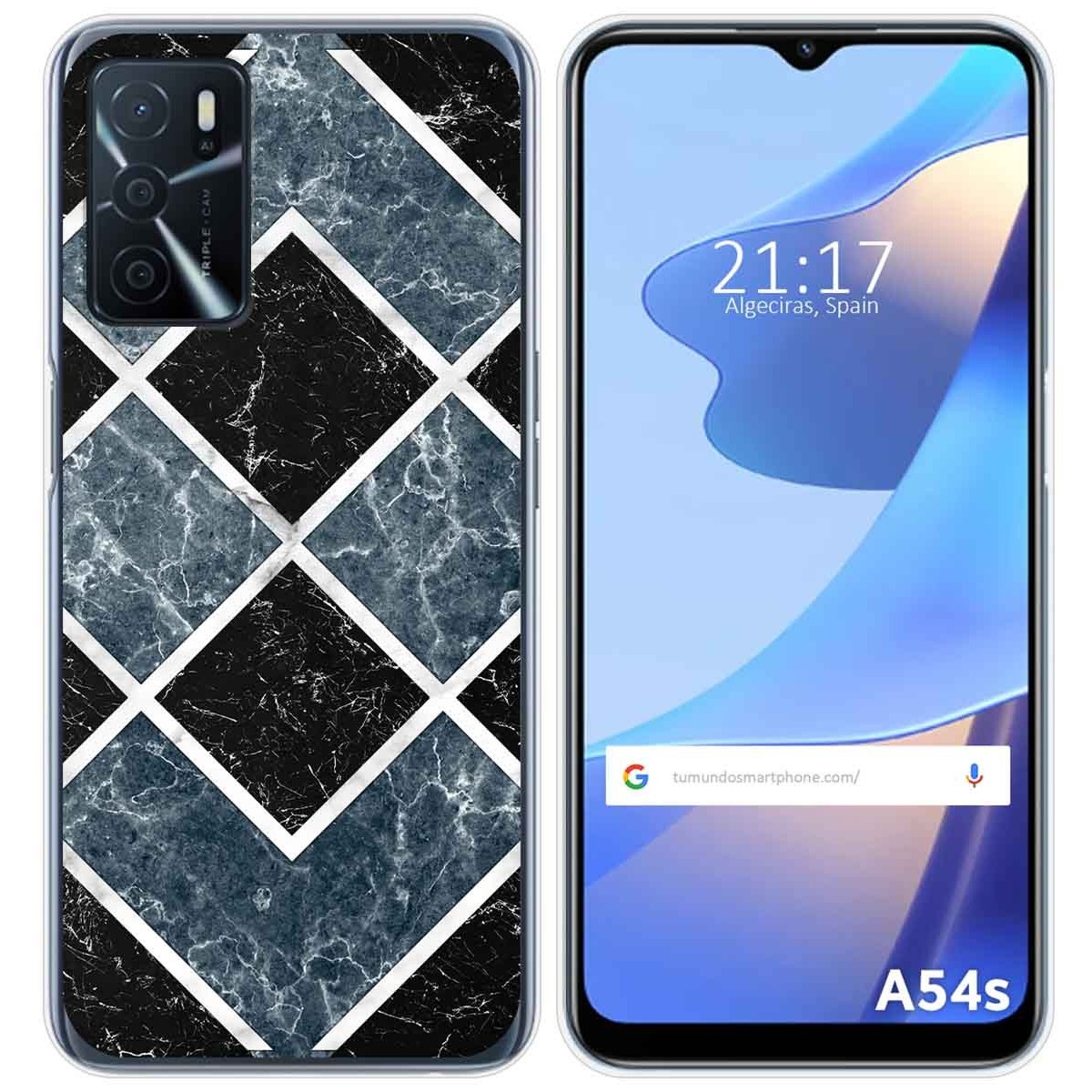 Funda Silicona para Oppo A54s diseño Mármol 06 Dibujos