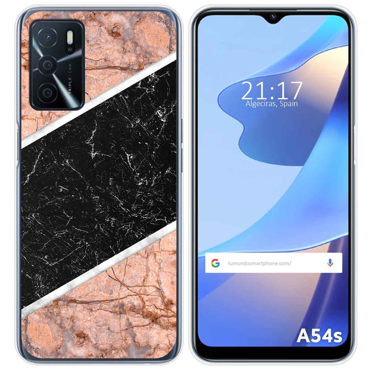 Funda Silicona para Oppo A54s diseño Mármol 07 Dibujos