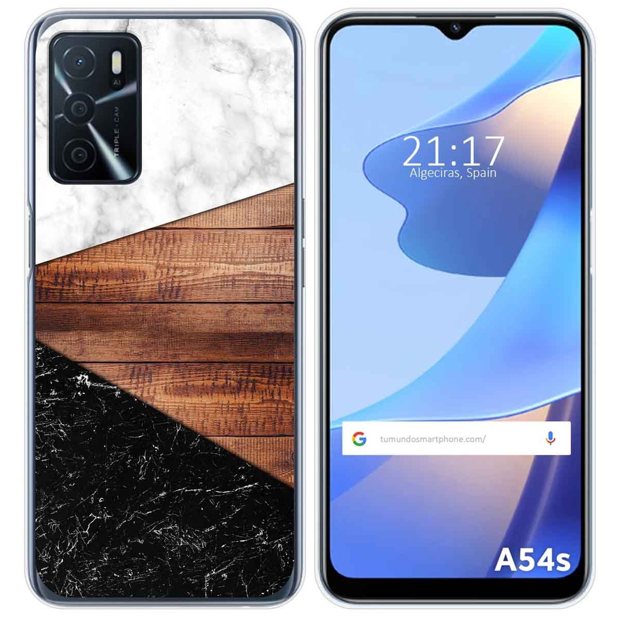 Funda Silicona para Oppo A54s diseño Mármol 11 Dibujos