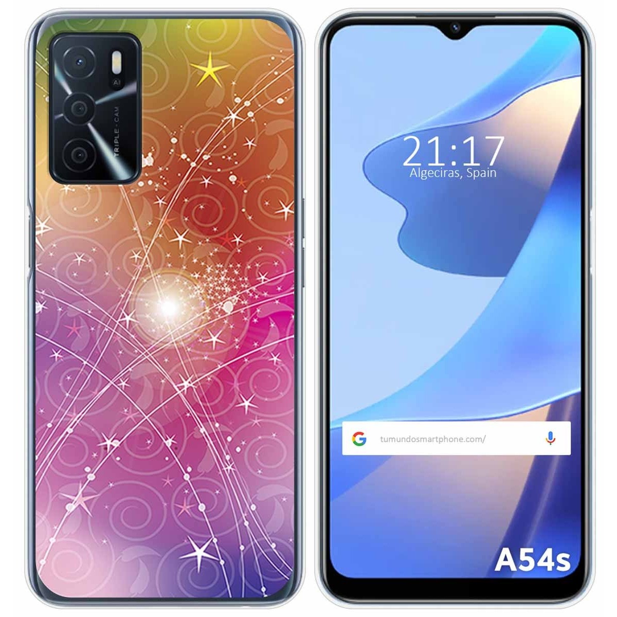 Funda Silicona para Oppo A54s diseño Abstracto Dibujos