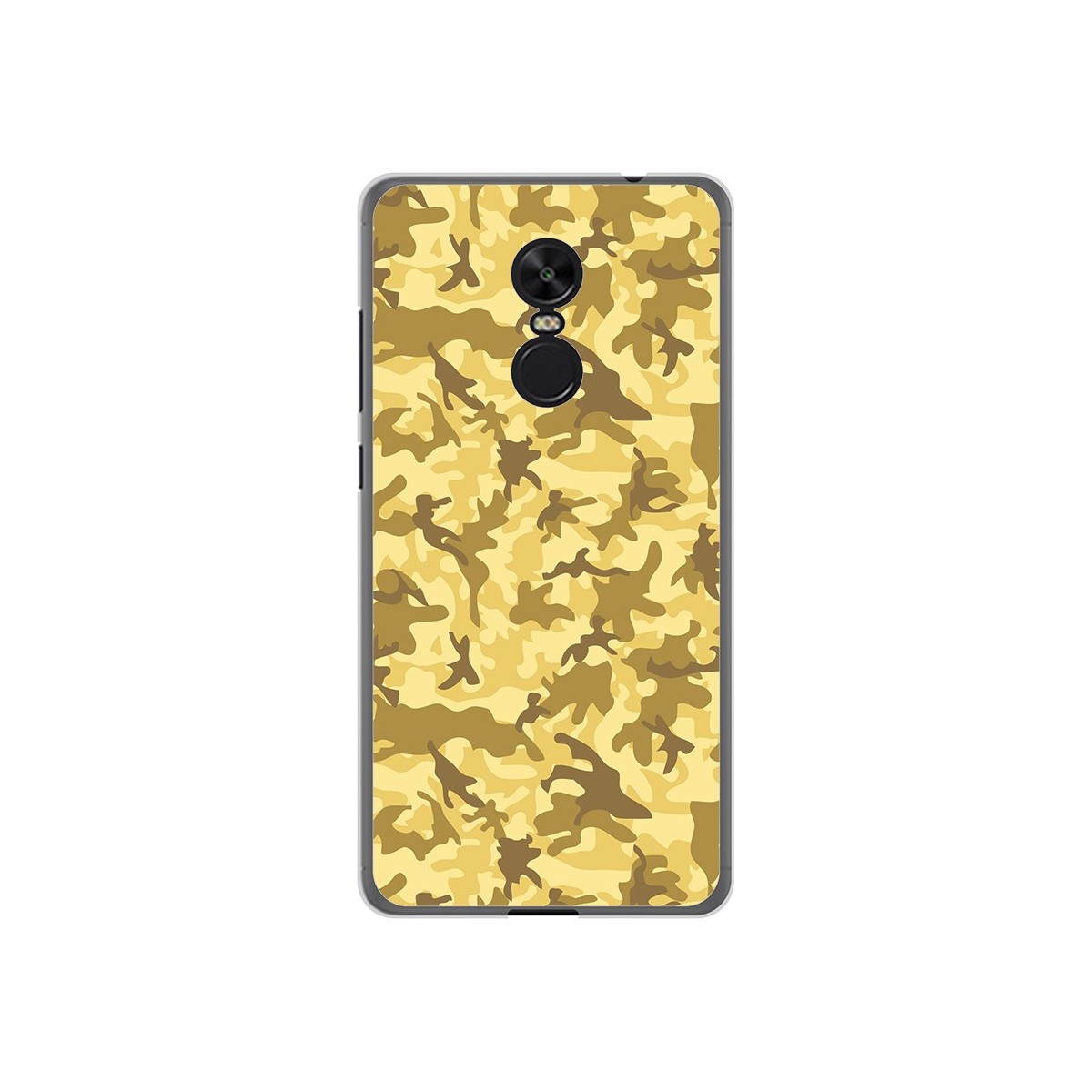 Funda Gel Tpu para Xiaomi Redmi Note 4X / 4 Version Global Diseño Sand Camuflaje Dibujos