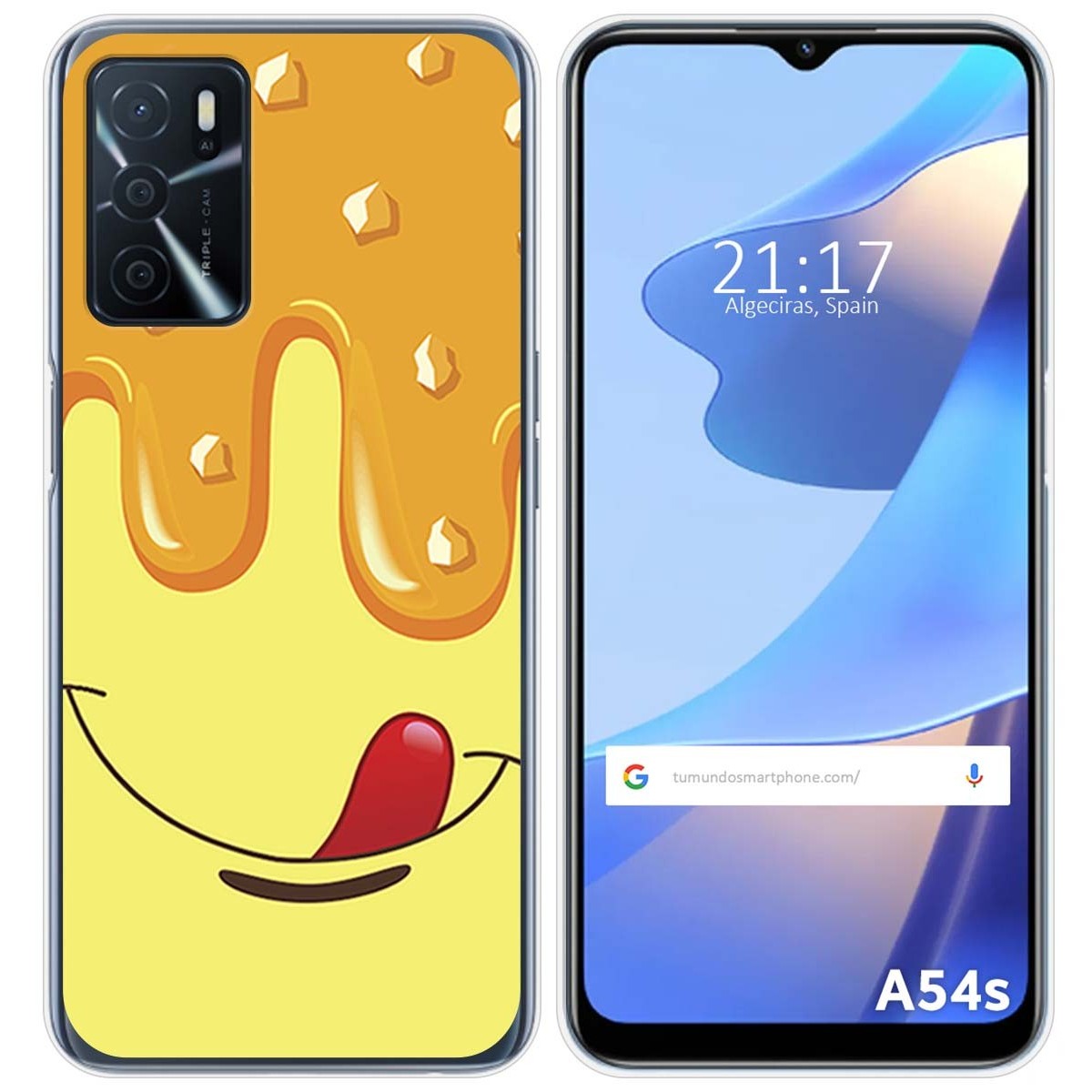 Funda Silicona para Oppo A54s diseño Helado Vainilla Dibujos