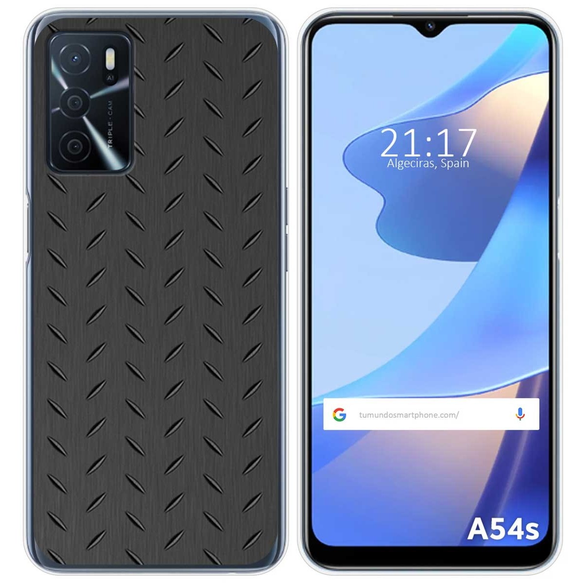 Funda Silicona para Oppo A54s diseño Metal Dibujos