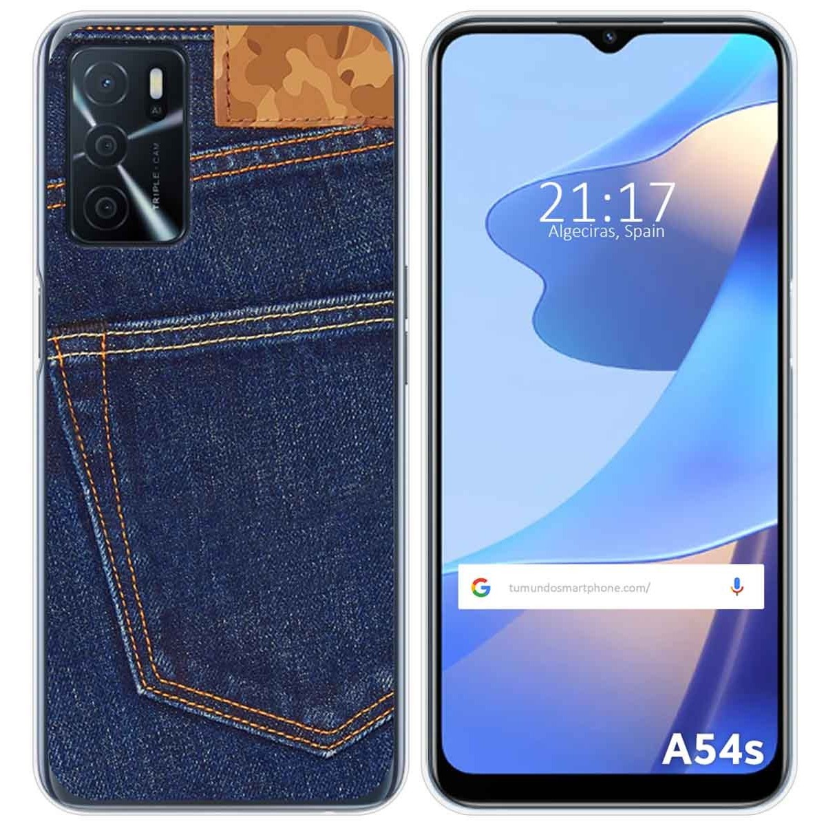 Funda Silicona para Oppo A54s diseño Vaquero Dibujos