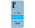 Funda Silicona Líquida Azul para Oppo A54s diseño Agua Dibujos