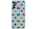 Funda Silicona Líquida Azul para Oppo A54s diseño Catrina Dibujos