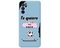 Funda Silicona Líquida Azul para Oppo A54s diseño Vaca Dibujos