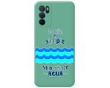 Funda Silicona Líquida Verde para Oppo A54s diseño Agua Dibujos
