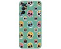 Funda Silicona Líquida Verde para Oppo A54s diseño Catrina Dibujos