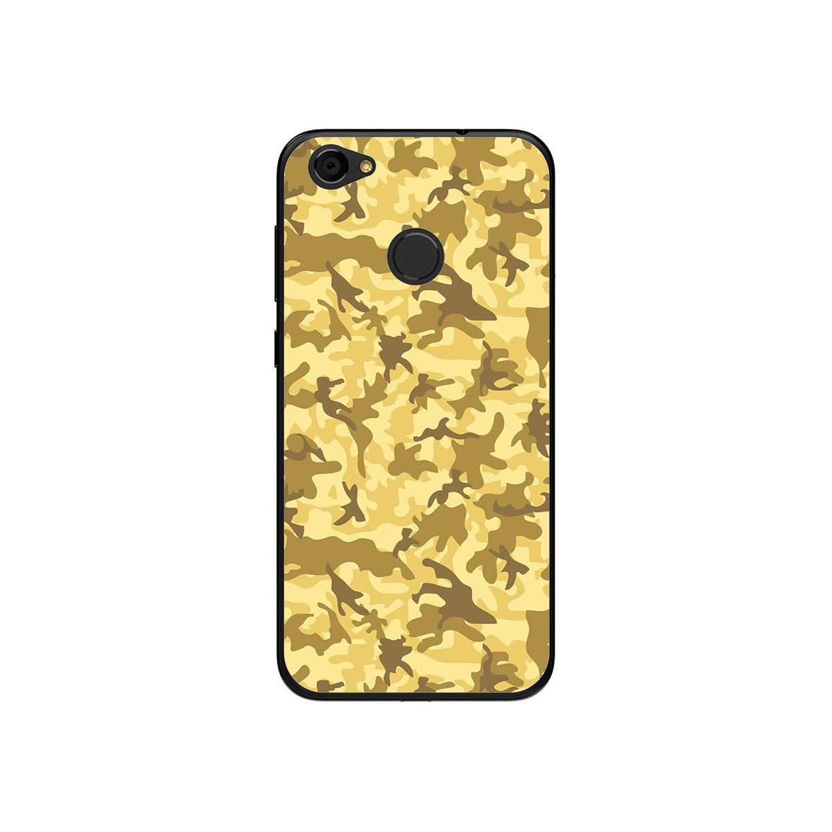 Funda Gel Tpu para Zte Blade A6 Diseño Sand Camuflaje Dibujos