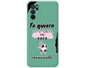 Funda Silicona Líquida Verde para Oppo A54s diseño Vaca Dibujos