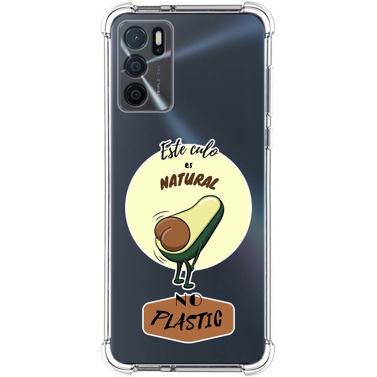 Funda Silicona Antigolpes para Oppo A54s diseño Culo Natural Dibujos