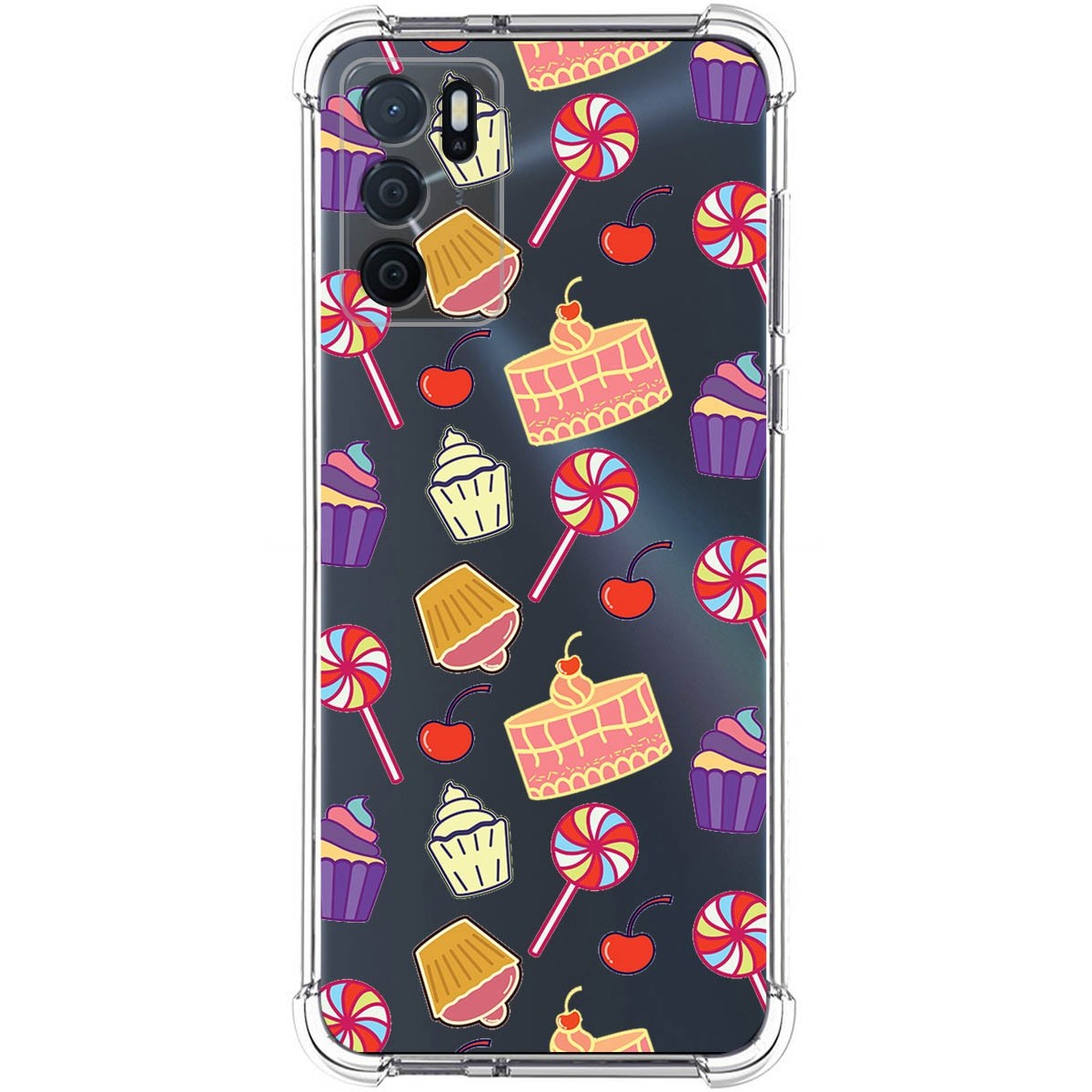 Funda Silicona Antigolpes para Oppo A54s diseño Dulces 01 Dibujos