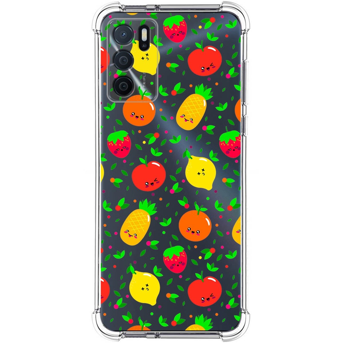 Funda Silicona Antigolpes para Oppo A54s diseño Frutas 01 Dibujos