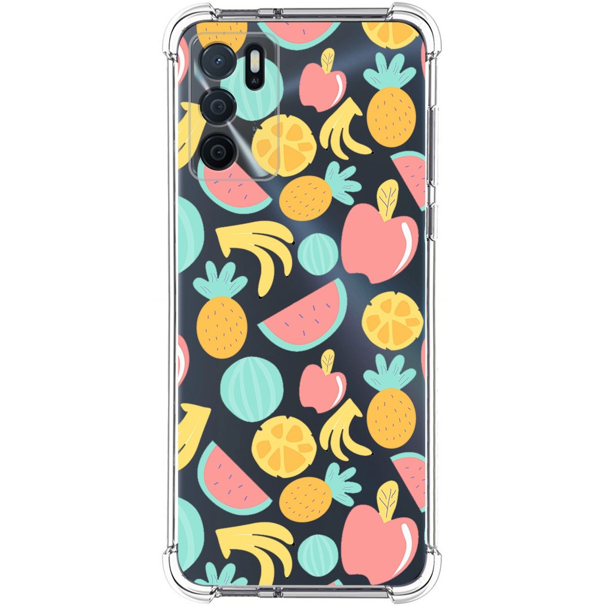 Funda Silicona Antigolpes para Oppo A54s diseño Frutas 02 Dibujos
