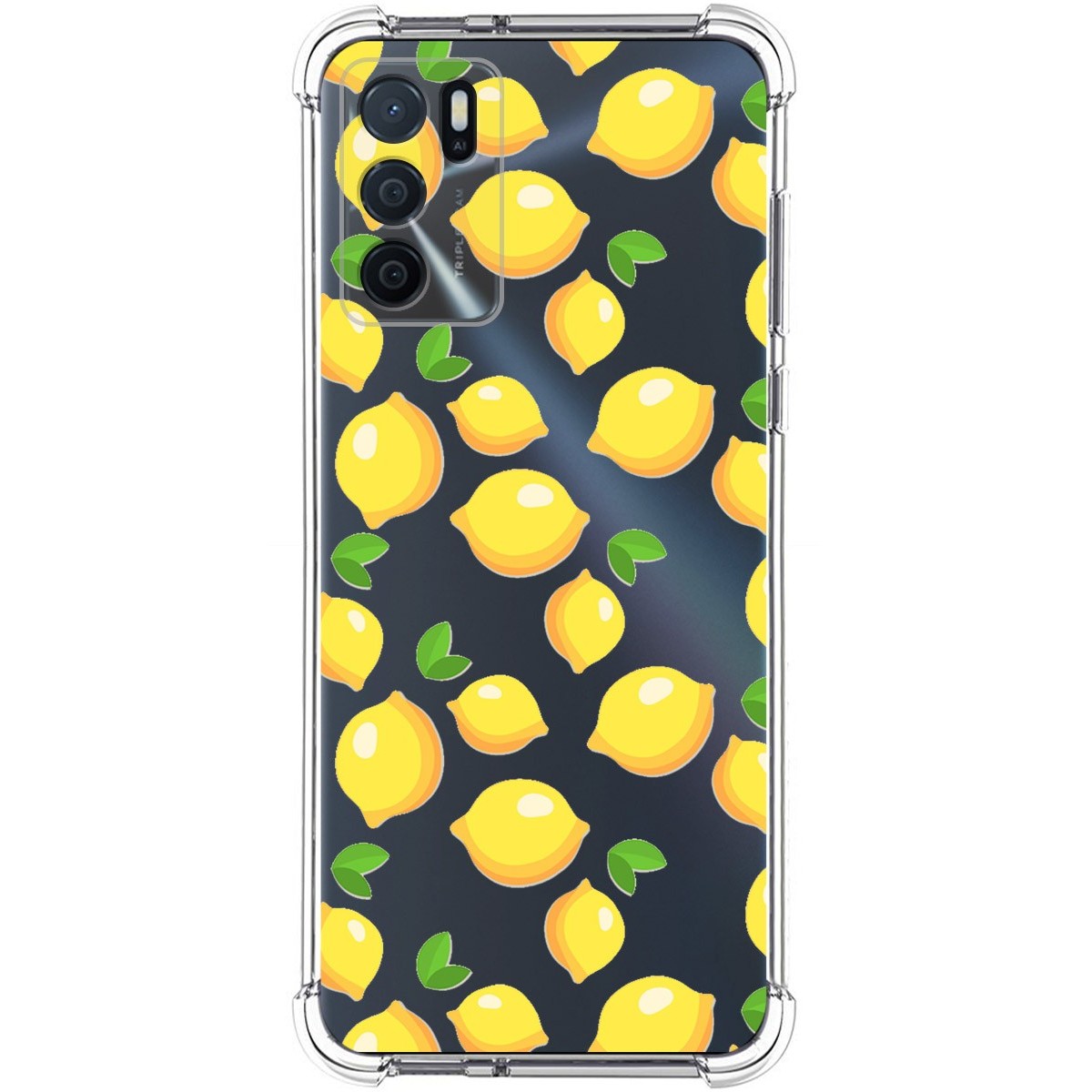 Funda Silicona Antigolpes para Oppo A54s diseño Limones Dibujos