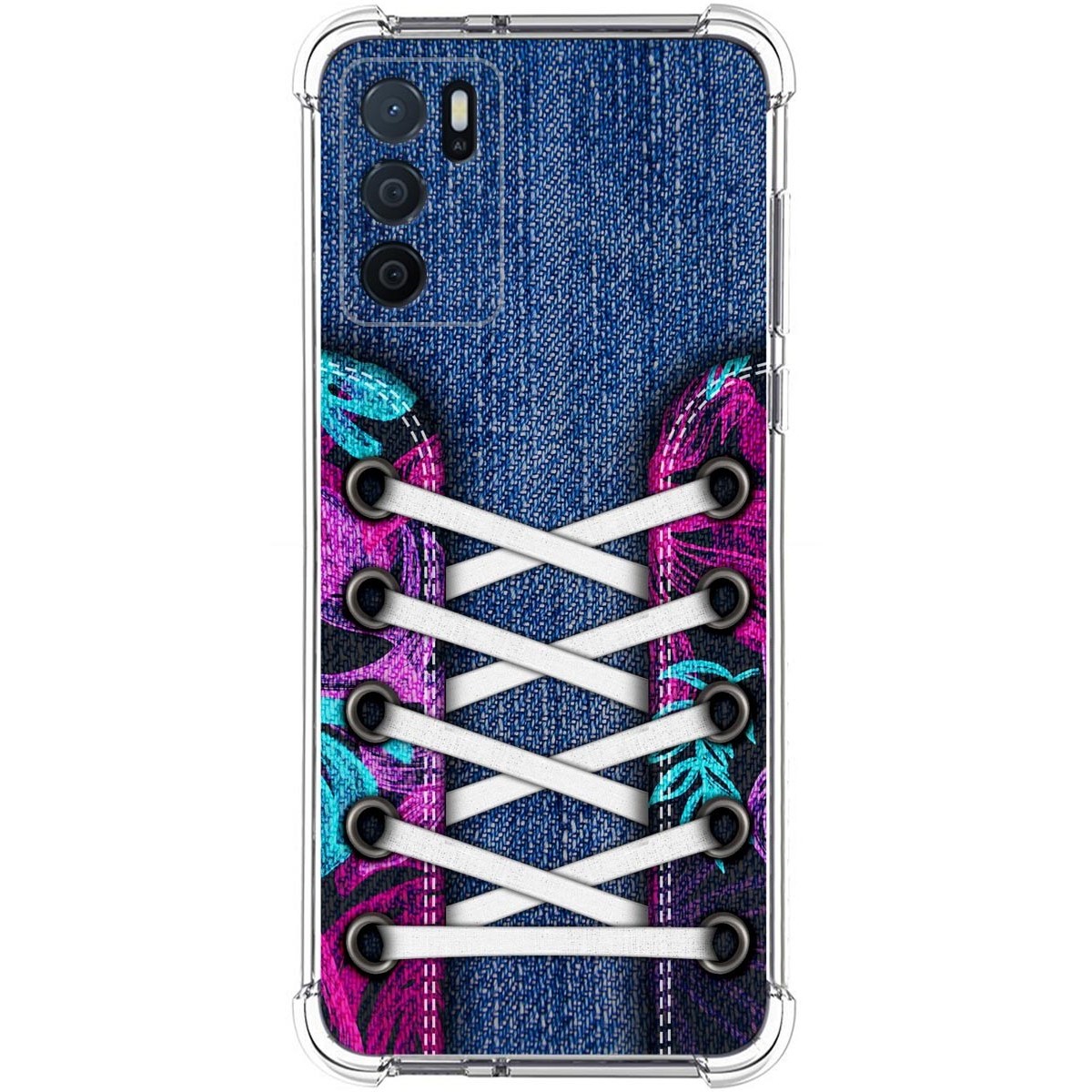 Funda Silicona Antigolpes para Oppo A54s diseño Zapatillas 06 Dibujos