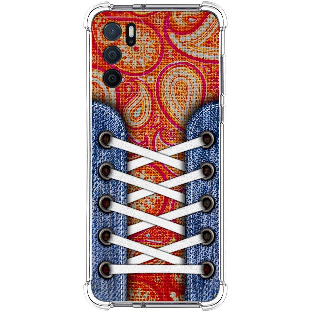 Funda Silicona Antigolpes para Oppo A54s diseño Zapatillas 10 Dibujos